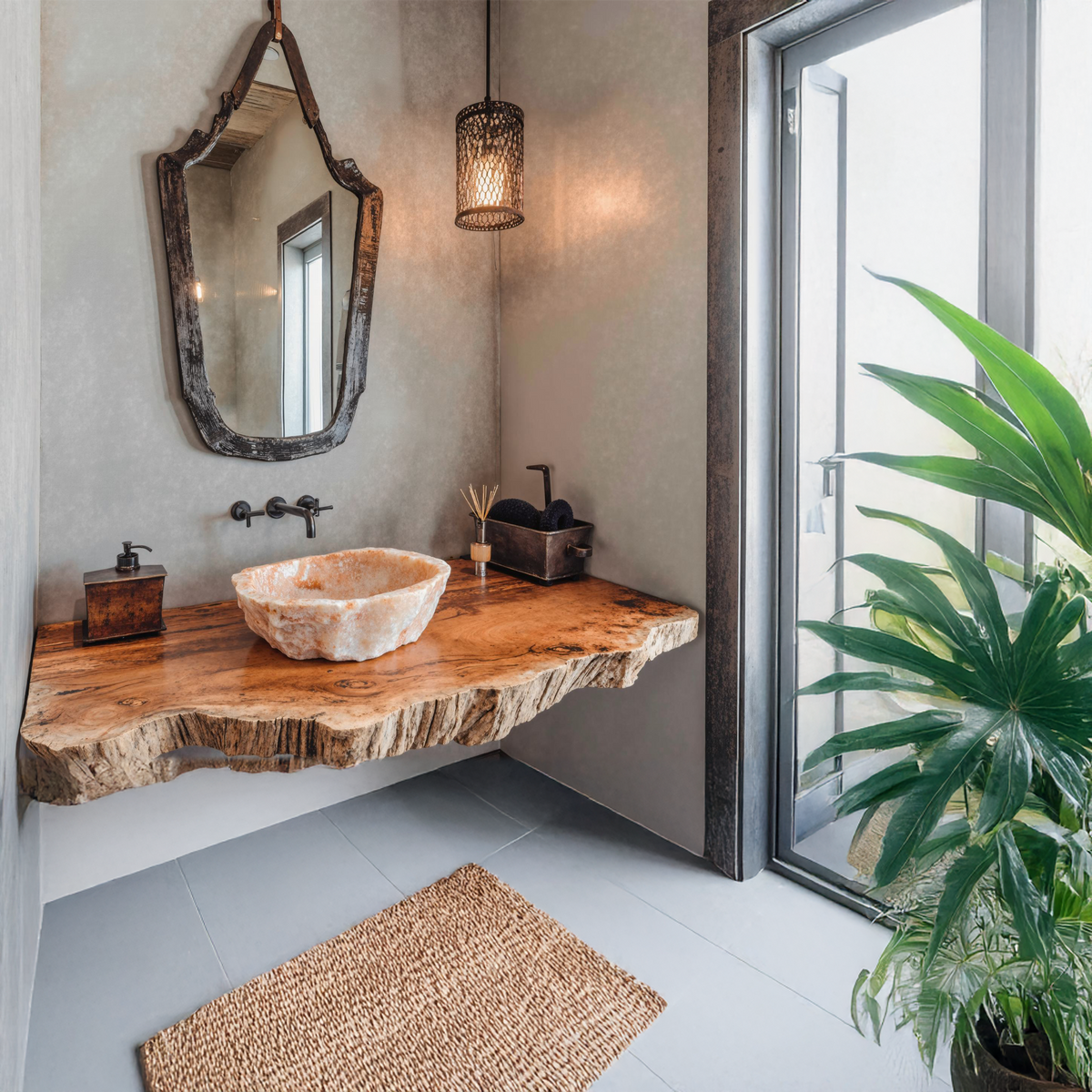 Compact Rustic Bathroom Floating Shelf With Stylish Design SILDTBRV120