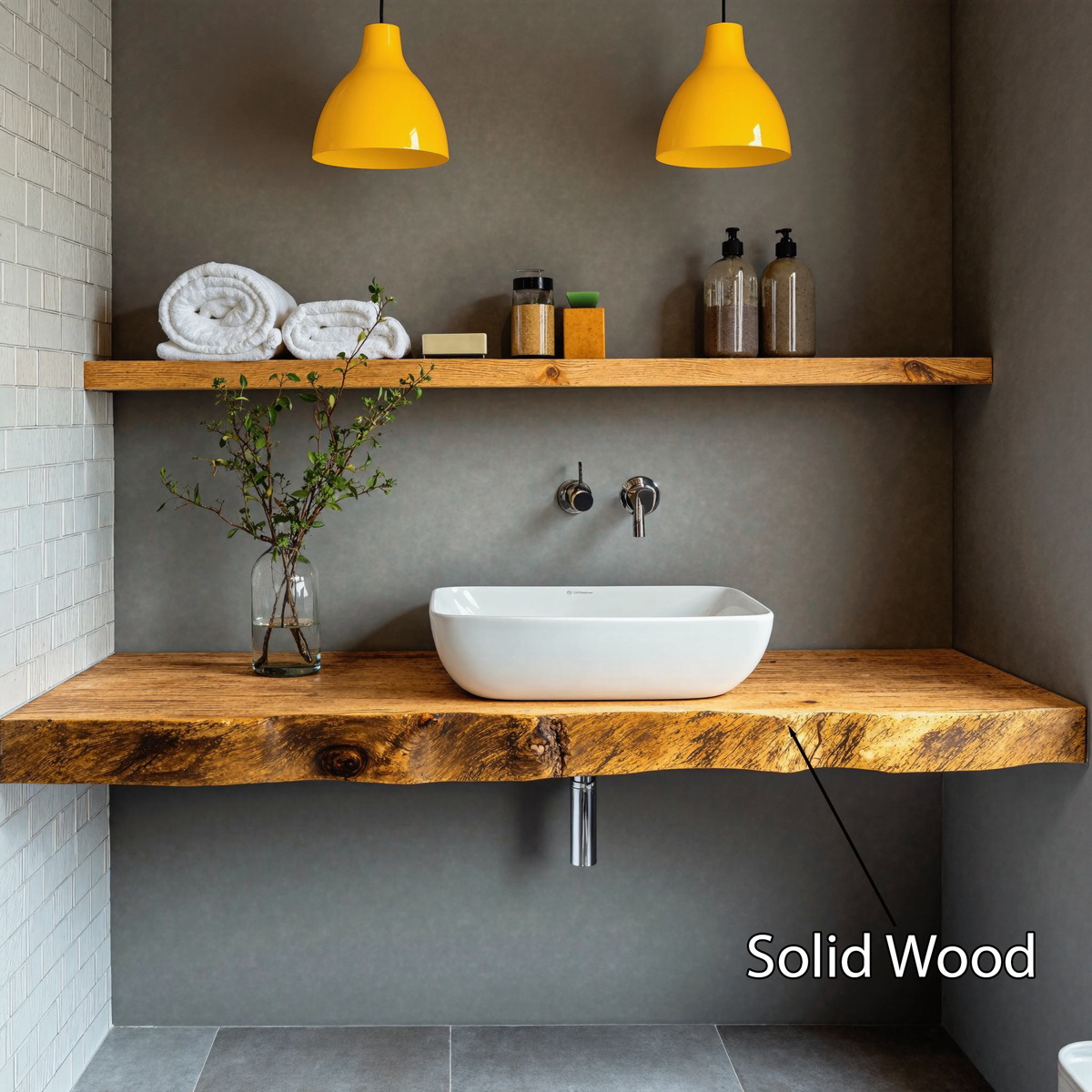 Handcrafted Solid Wood Vanity For Bathroom Furniture SILDTBRV215