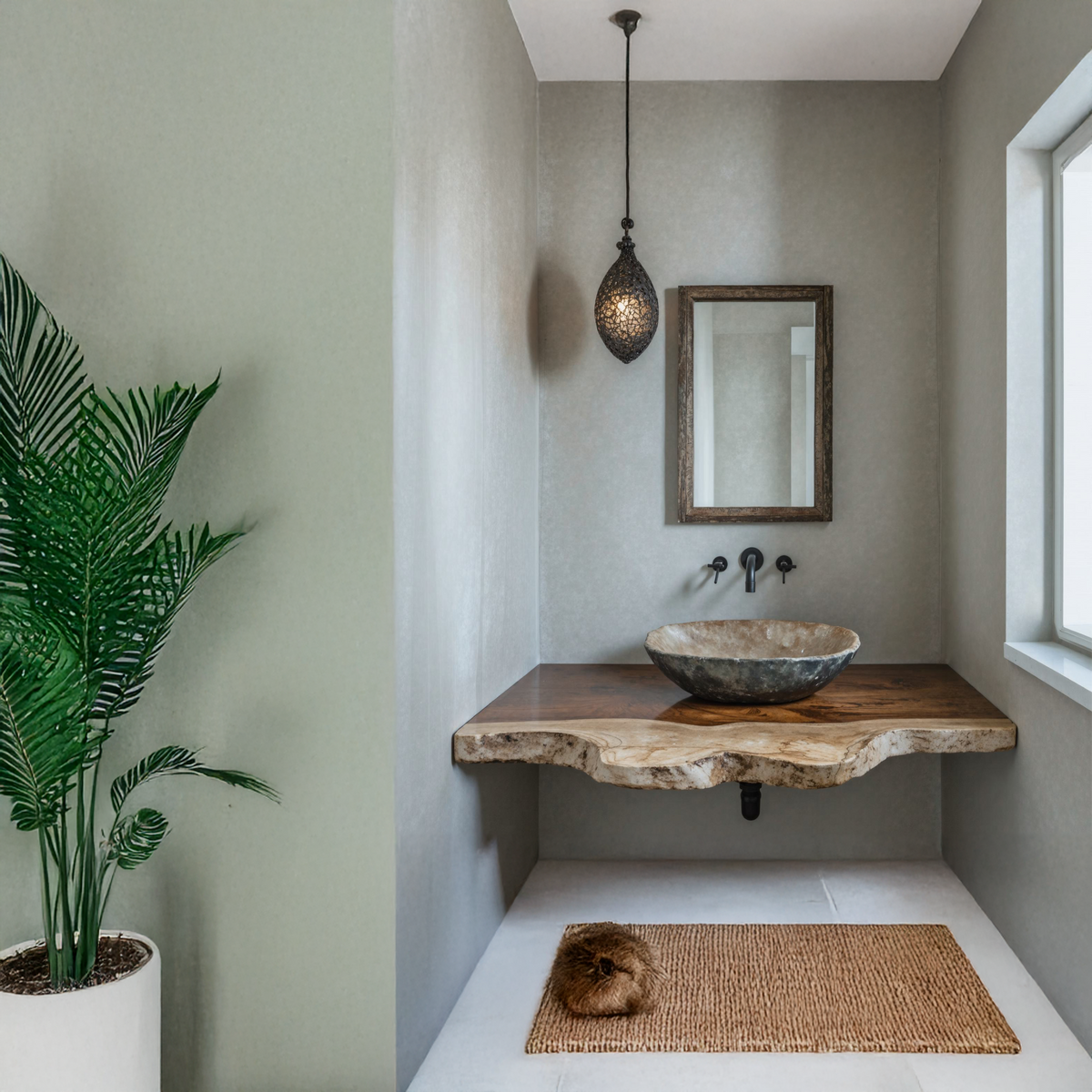 Elegant Rustic Bathroom Floating Shelves For Bathroom Organization SILDTBRV119