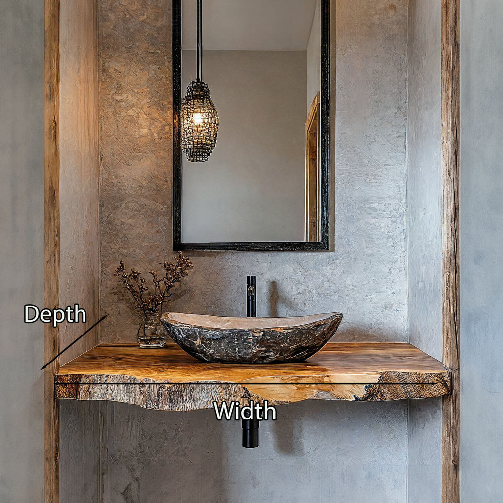 Farmhouse Wooden Vanity Bathroom Decor Ideas SILDTBRV205