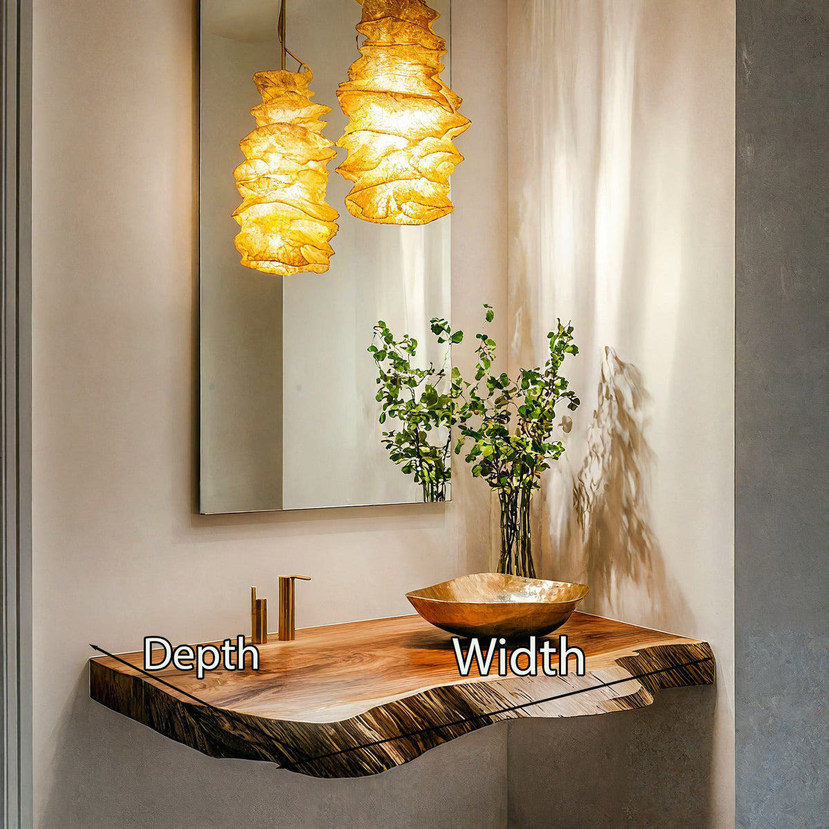Farmhouse Wooden Vanity Modern Bathroom Look SILDTBRV197