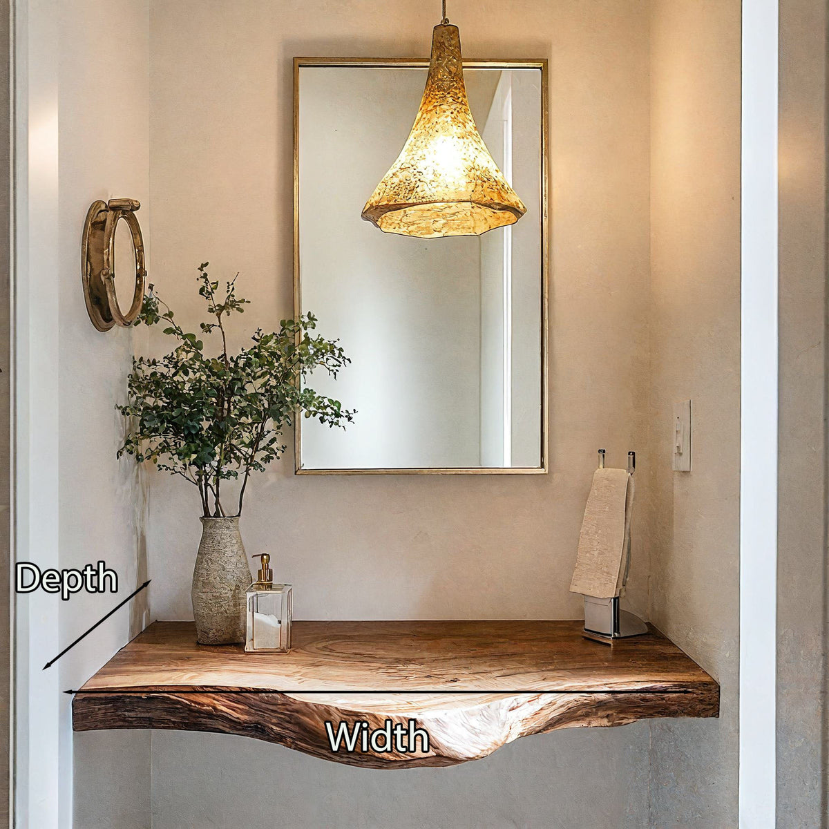 Handcrafted Wooden Vanity Bathroom Design Ideas SILDTBRV199