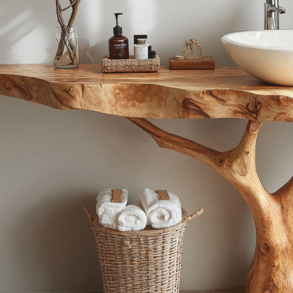 Floating Wood Bathroom Vanity For Sleek Interiors SILDTBRV157