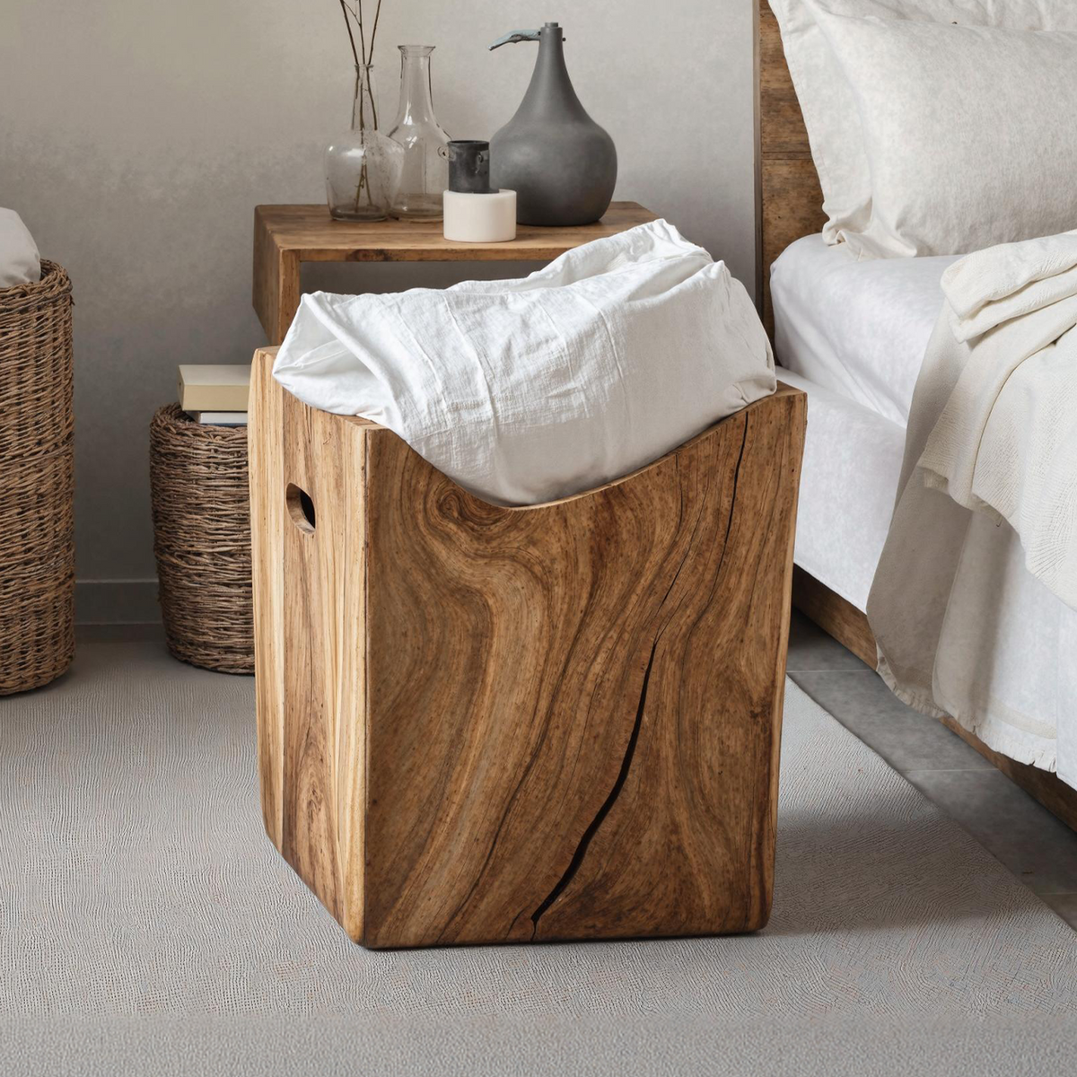 Farmhouse Wooden Storage Box For Entryway Shoe Storage SILDTSBN007