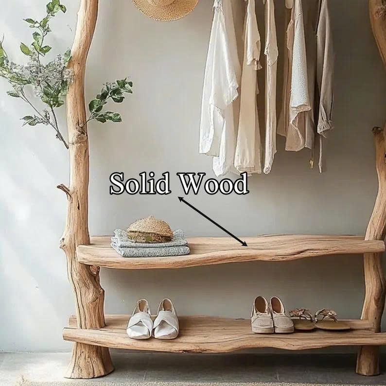 Handmade Wooden Tree Branch Coat Rack Home Decor Gift SINLTB164