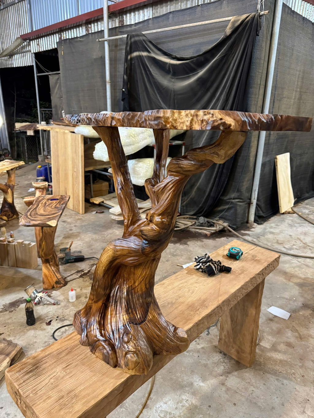 Handmade Halloween Console Table Driftwood Table SINLHW001