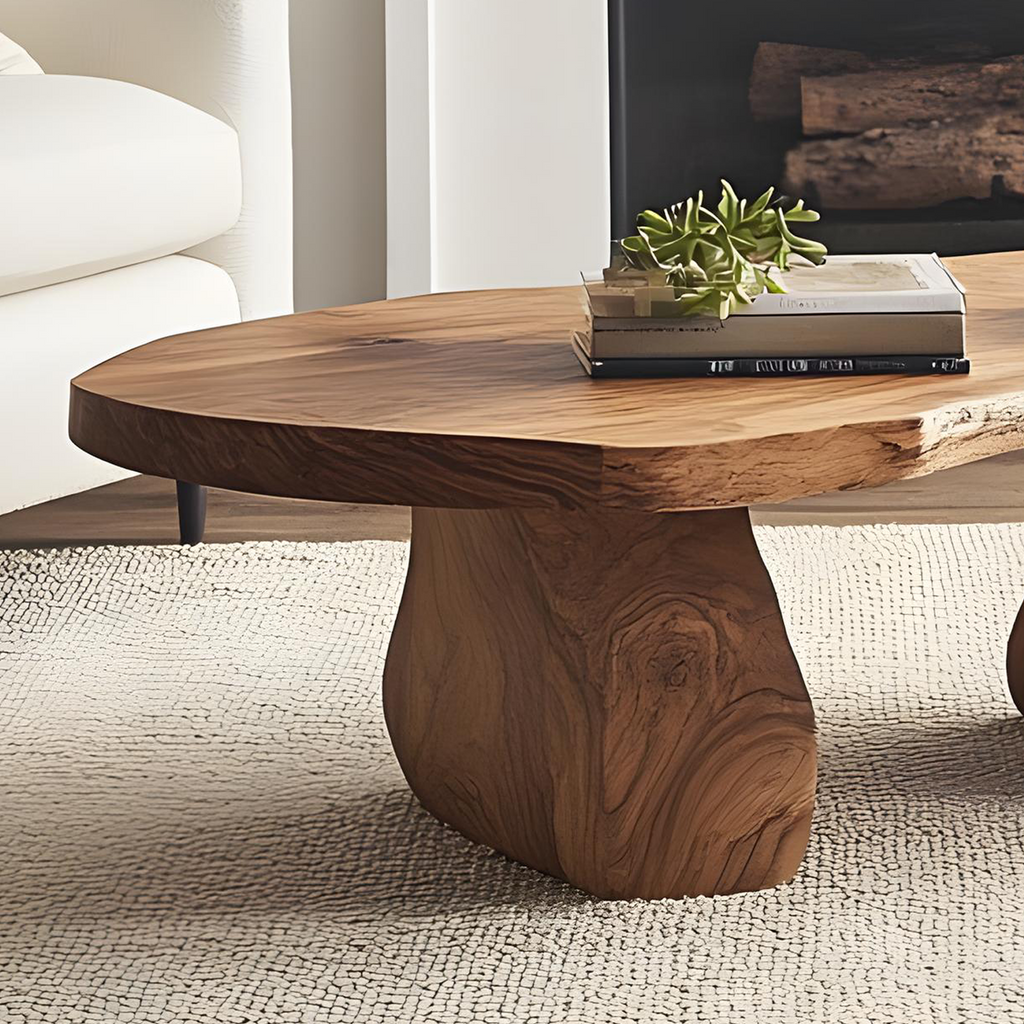 Handcrafted Natural Wood Coffee Table For Homely Living Room Style SILDTCF130