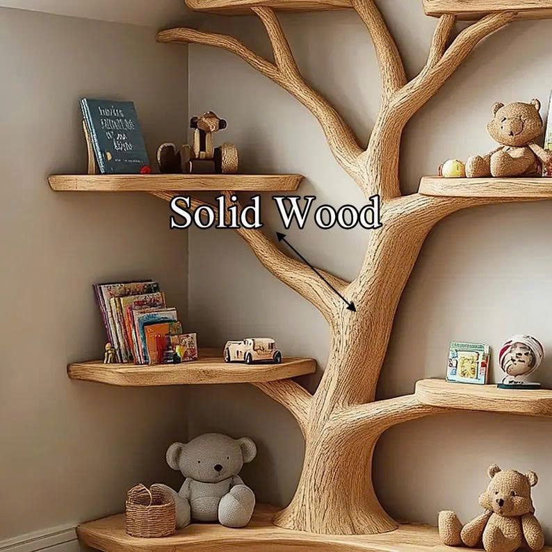 Kids Tree Bookshelf Handmade Decor Home Gift SINLTB161