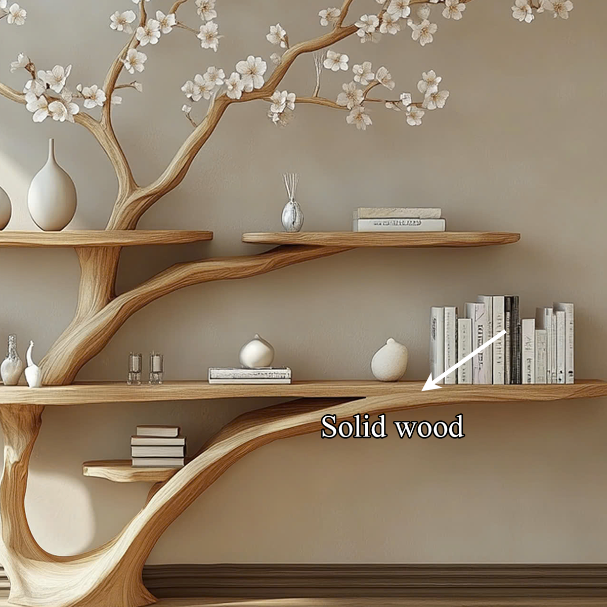 Handmade Tree Bookcase Wooden Bookcase Home Decor Gifts SINLTB169