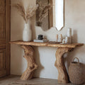 Handcrafted Wood Entry Console Table SILDTCS075