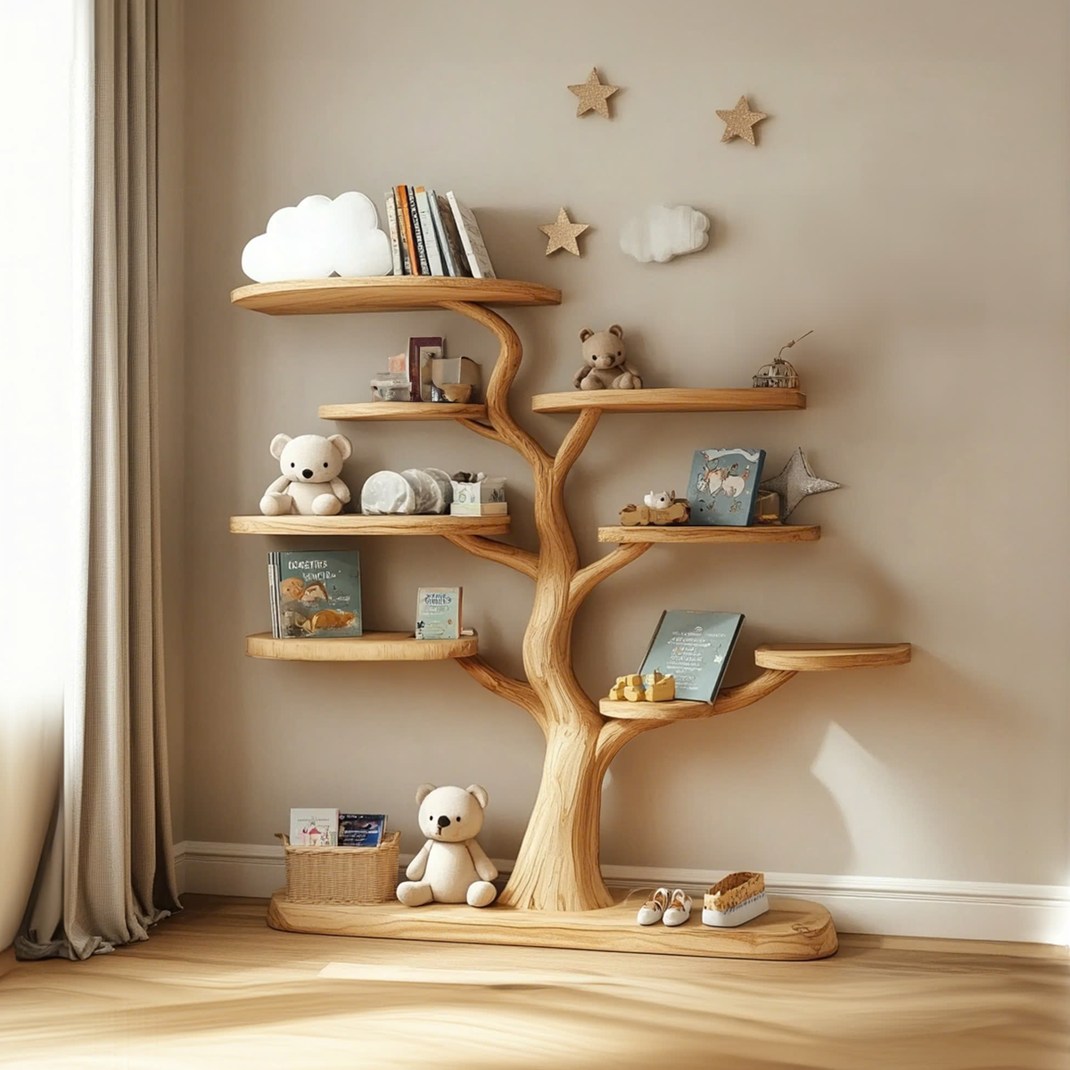 Baby Room Decoration Tree Shelf Handmade Bedroom Decoration Gift SINLTB151