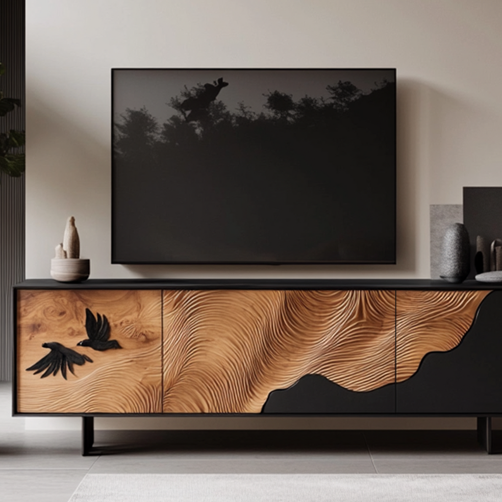 Handcrafted Mid Century TV Cabinet For Decor SILDTTRTVC058