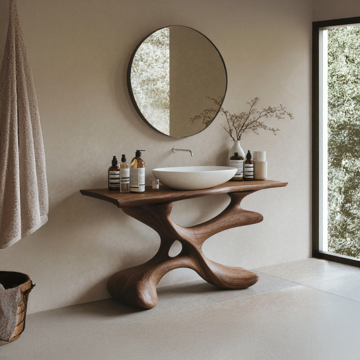 Handcrafted Bathroom Vanity For Furniture Decor Style SILDTTRBRV015