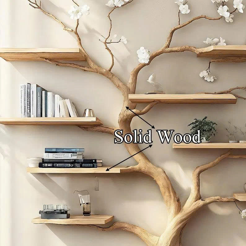 Handcrafted Tree Branch Bookshelf Home Decor Gift SINLTB162