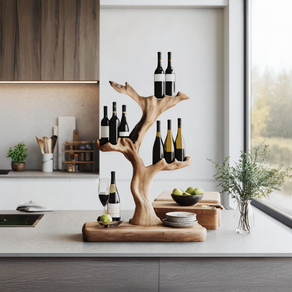 Handcrafted Wine Stand For Furniture Accent Storage SILDTTNWH003
