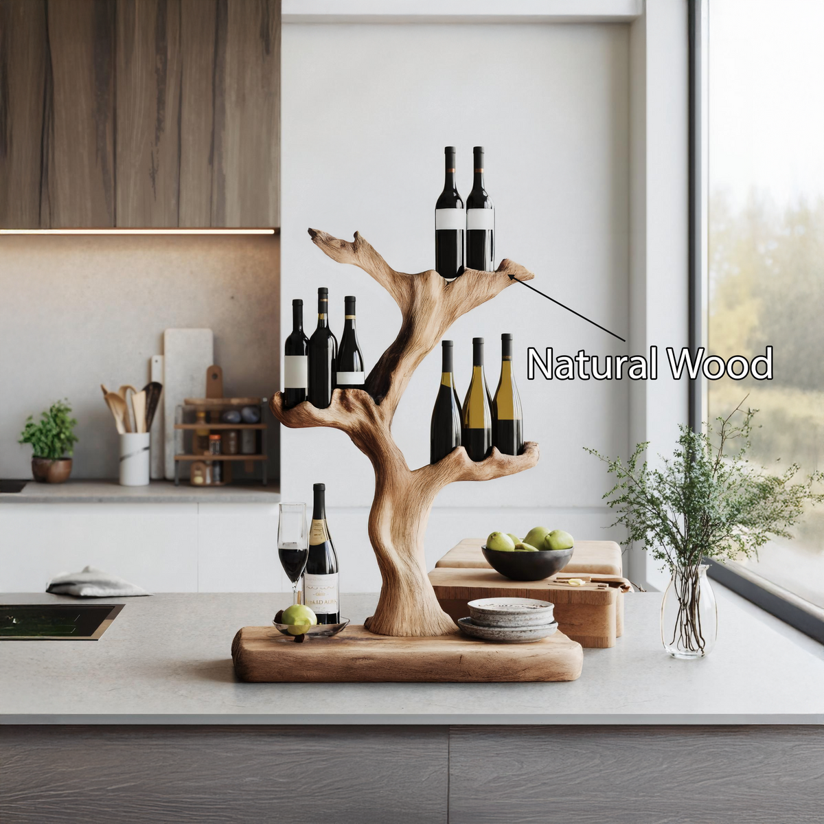 Handcrafted Wine Stand For Furniture Accent Storage SILDTTNWH003
