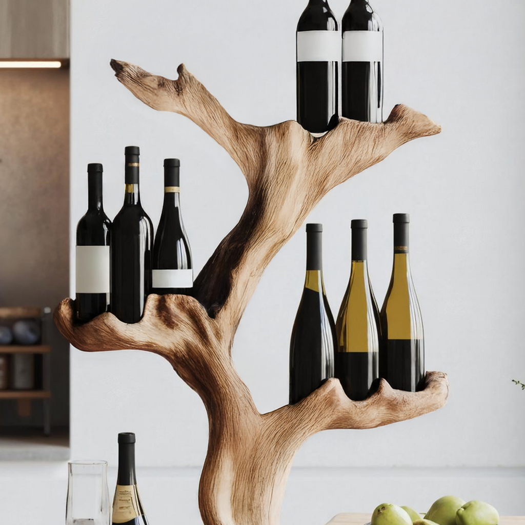 Handcrafted Wine Stand For Furniture Accent Storage SILDTTNWH003