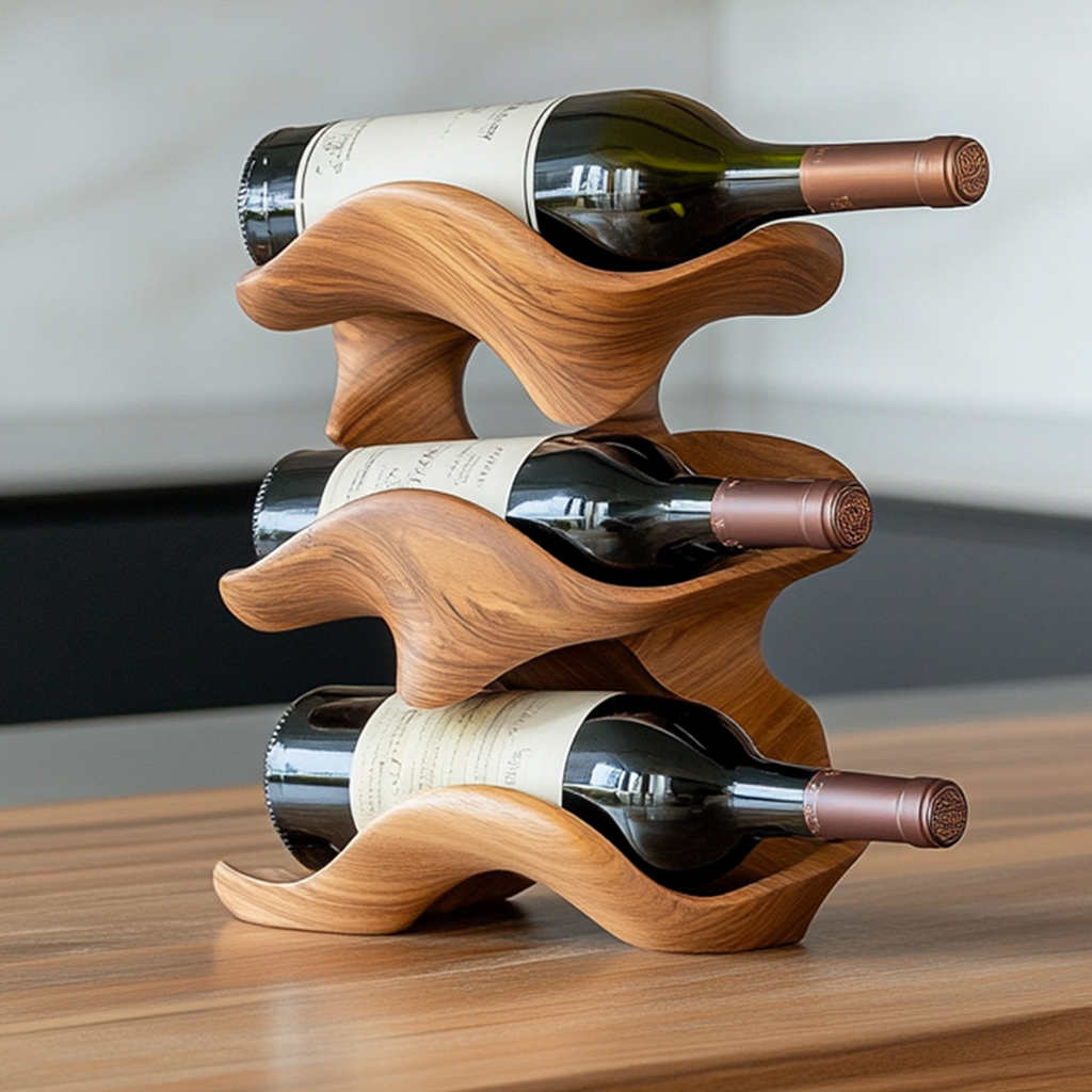 Handcrafted Wine Holder For Living Room Wall Mount SILDTTRWH003