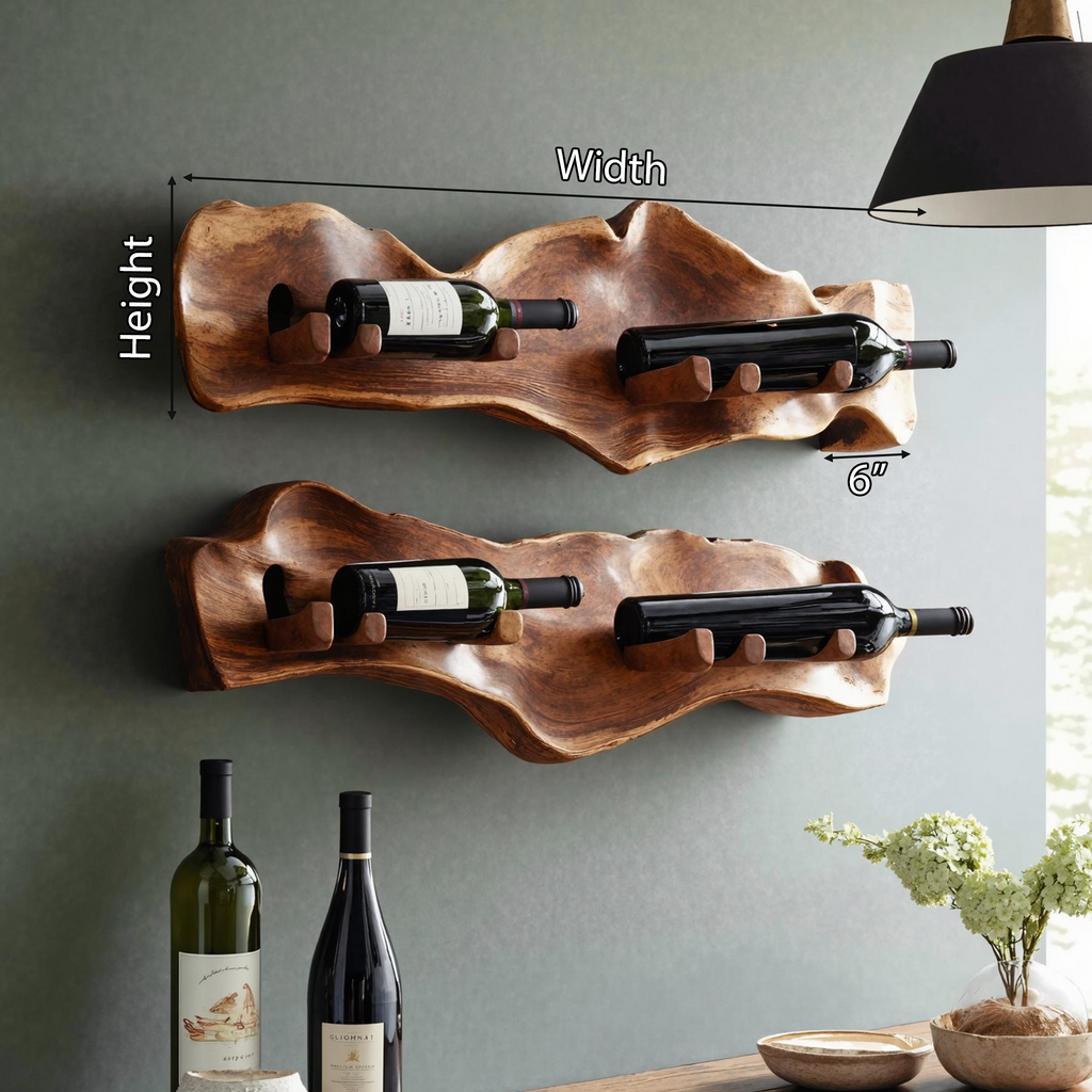 Handcrafted Wine Holder For Kitchen Countertop Style SILDTTNWH007