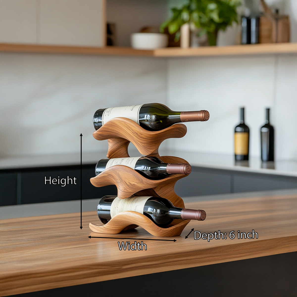 Handcrafted Wine Holder For Living Room Wall Mount SILDTTRWH003