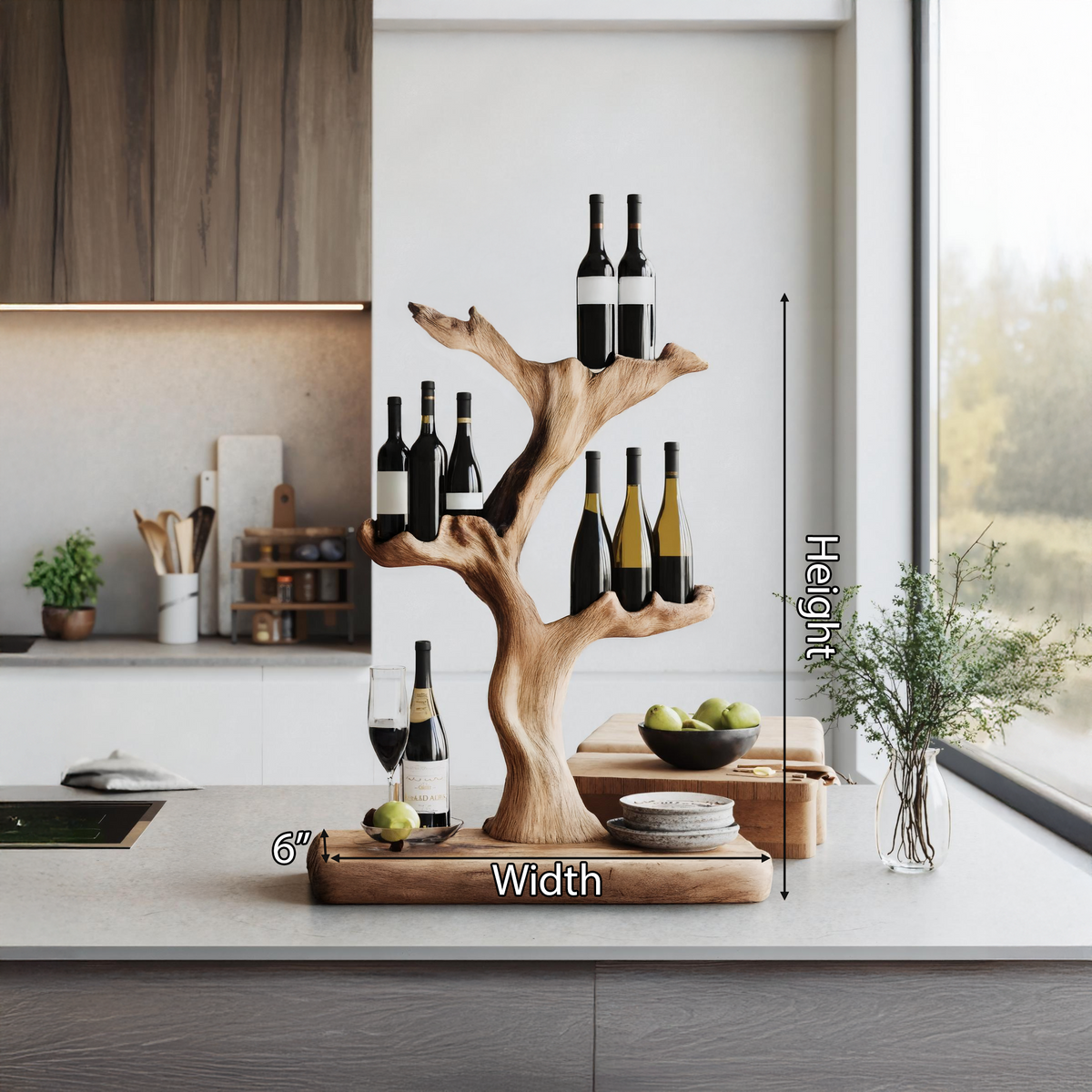 Handcrafted Wine Stand For Furniture Accent Storage SILDTTNWH003