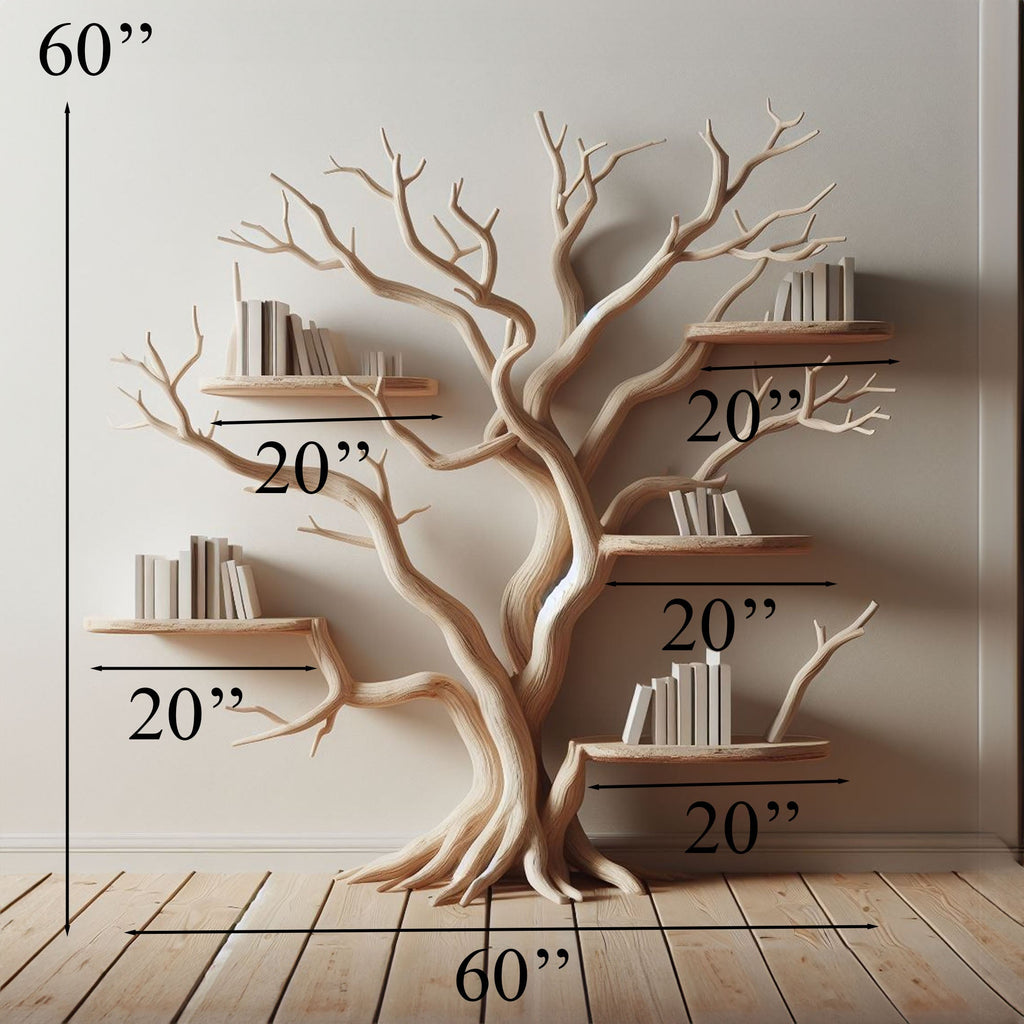 Handcrafted Tree Branch Shelf Driftwood For Holiday Decor SINLTB006