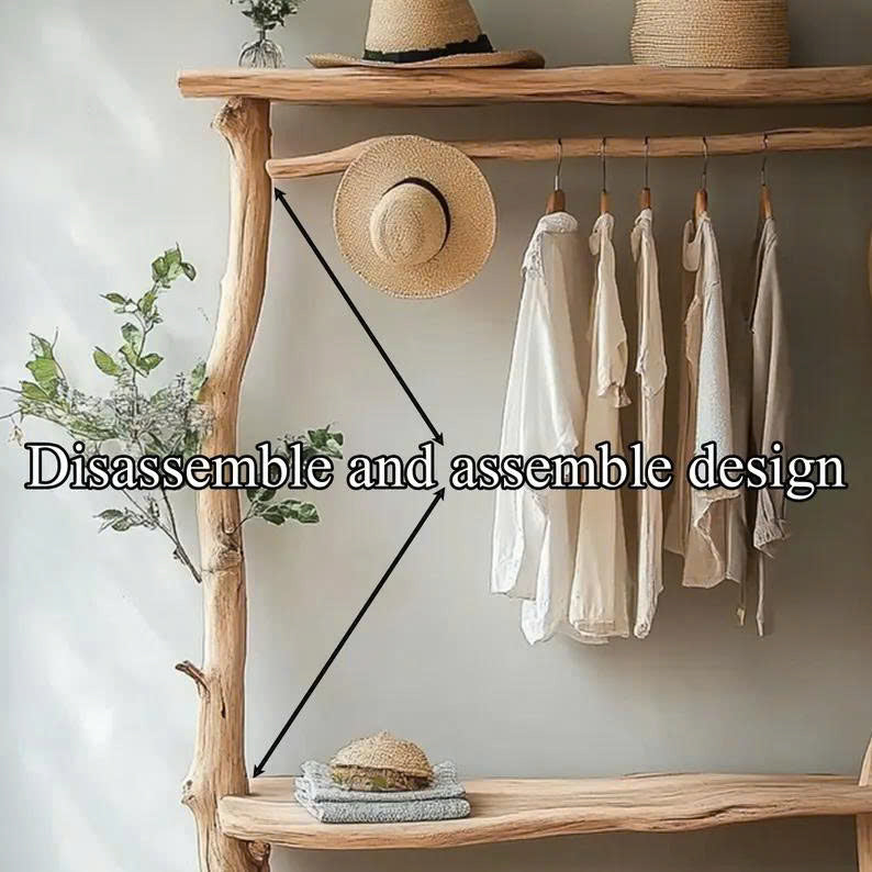 Handmade Wooden Tree Branch Coat Rack Home Decor Gift SINLTB164